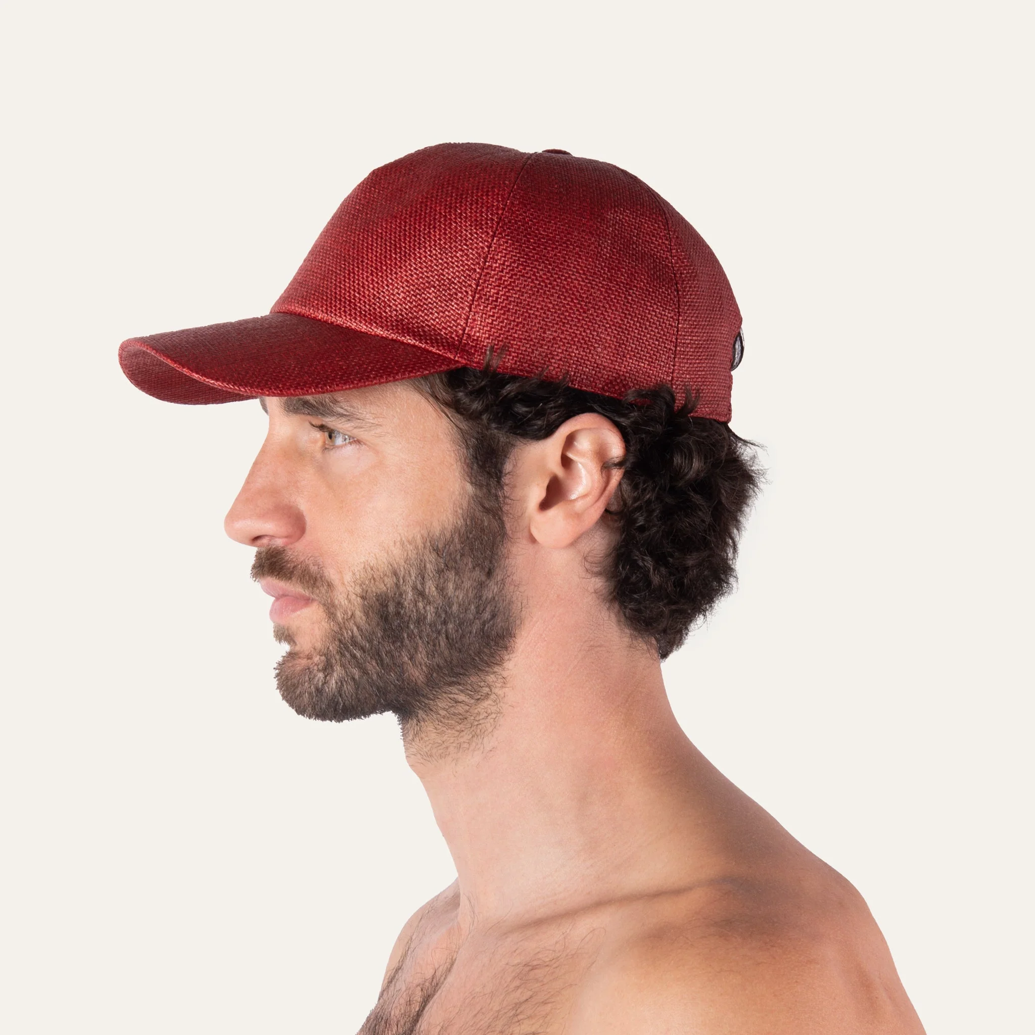 Baseball Hat Burgundy - Image 3