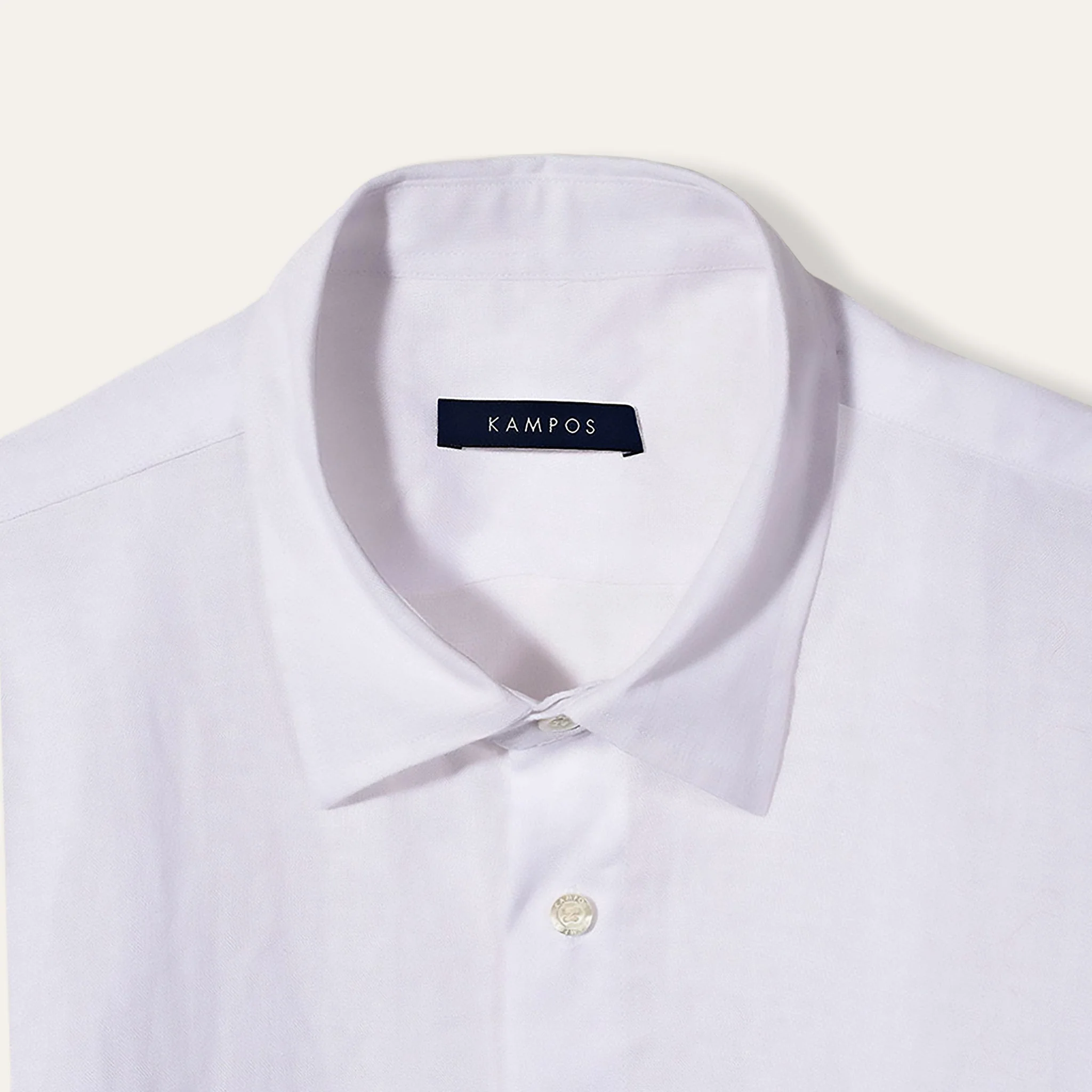 Classic Linen Shirt White - Image 3