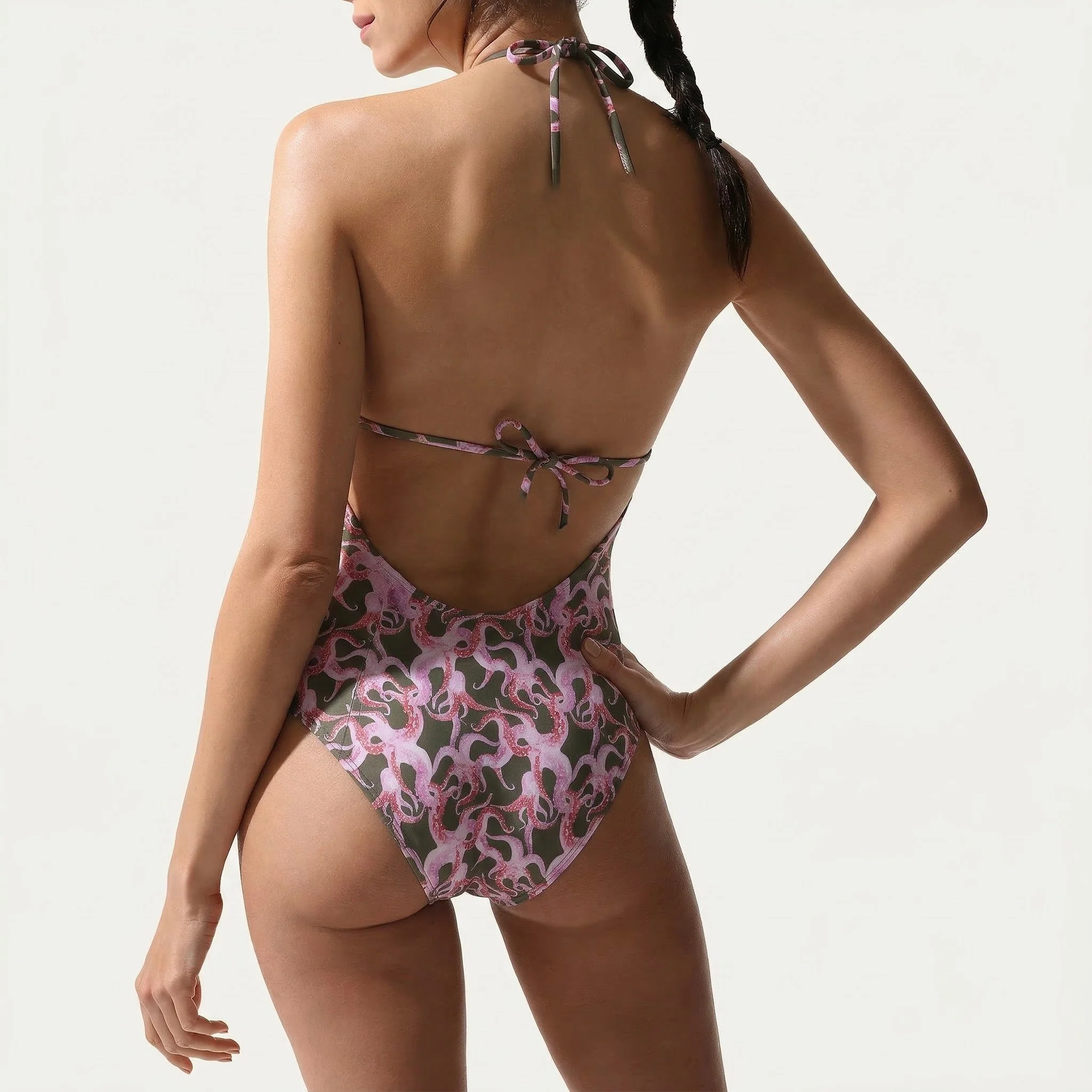 Classic One Piece Octopus Olive - Image 4