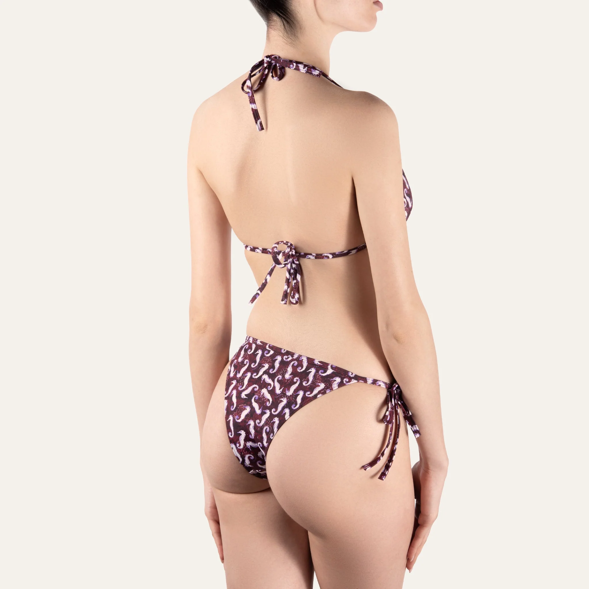 Brazilian Slip Seahorse Burgundy - - Image 5