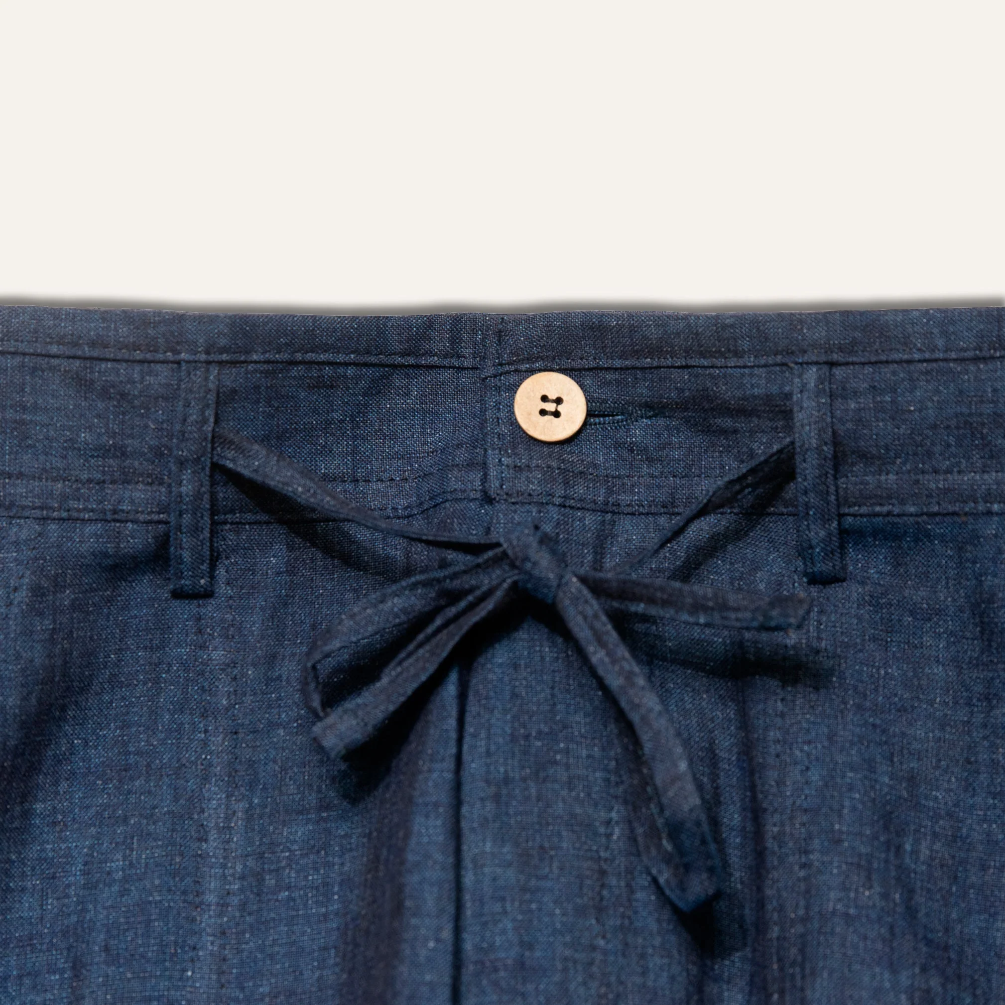 Linen Pants Navy - Image 4