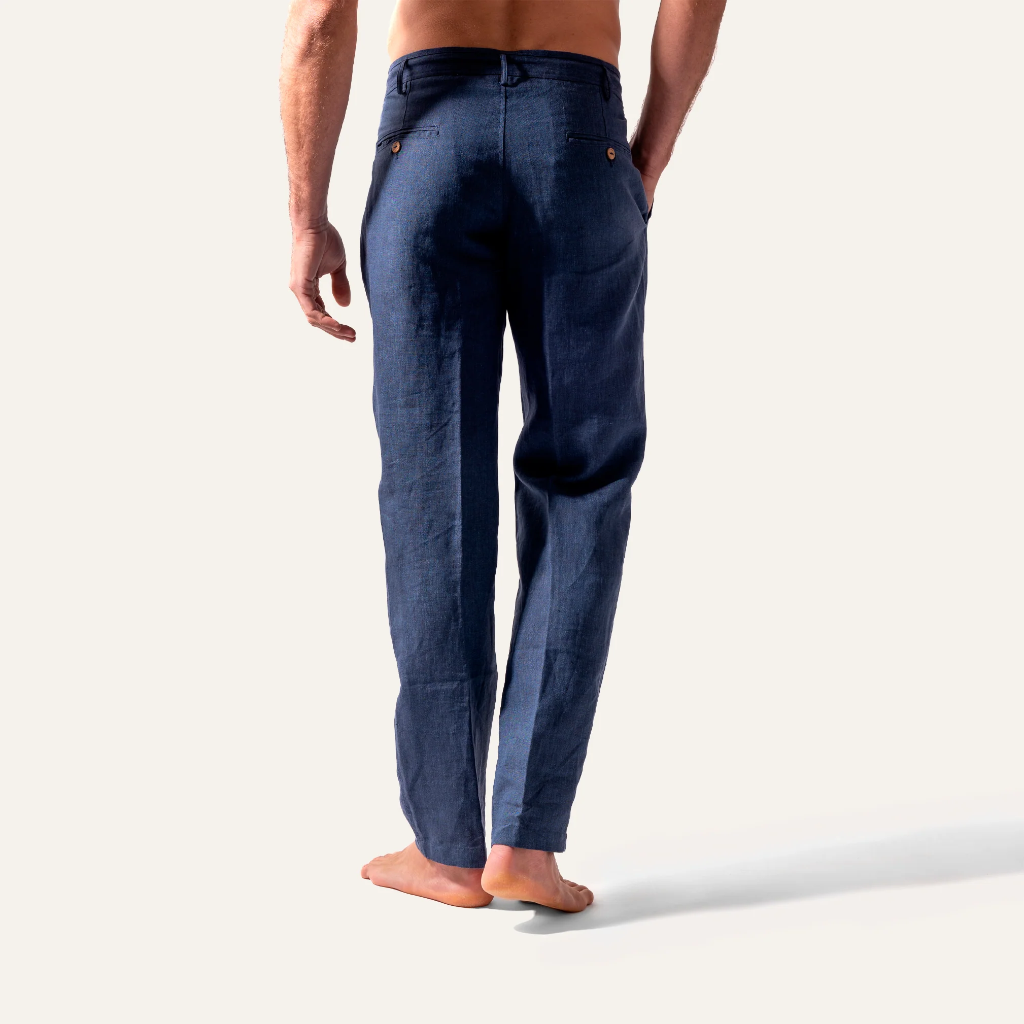 Linen Pants Navy - Image 5