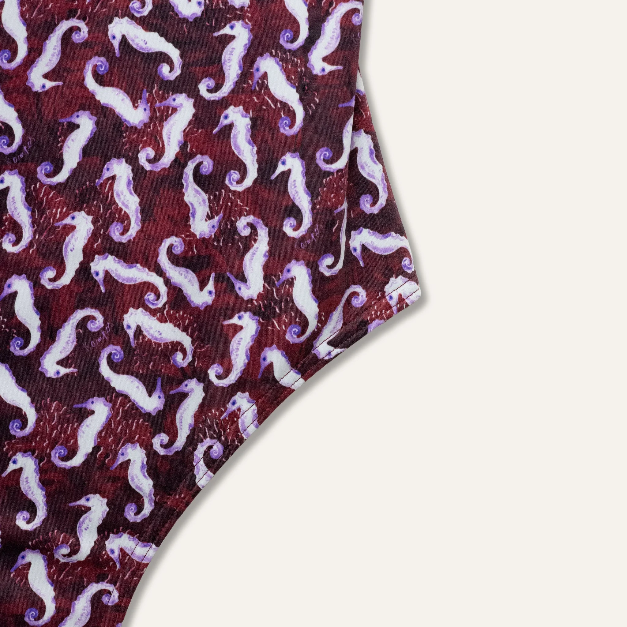 Olympic Seahorse Burgundy - - Image 4