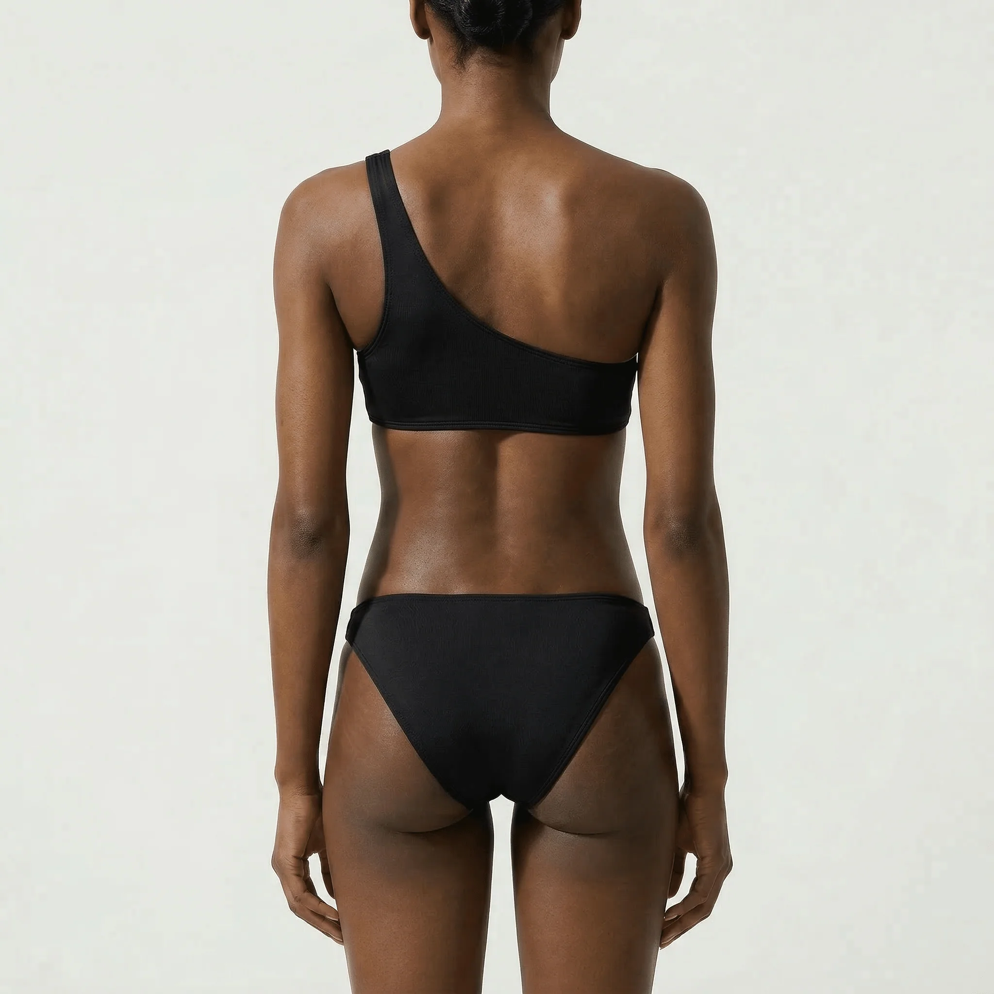 One-Shoulder Top Black - Image 5