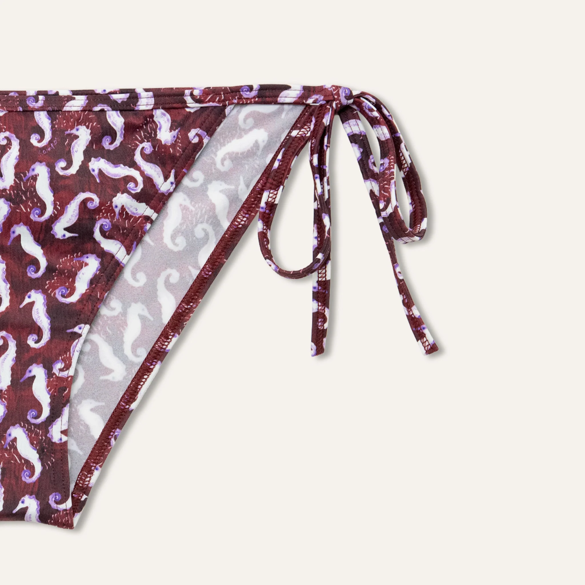 Classic Slip Seahorse Burgundy - - Image 3