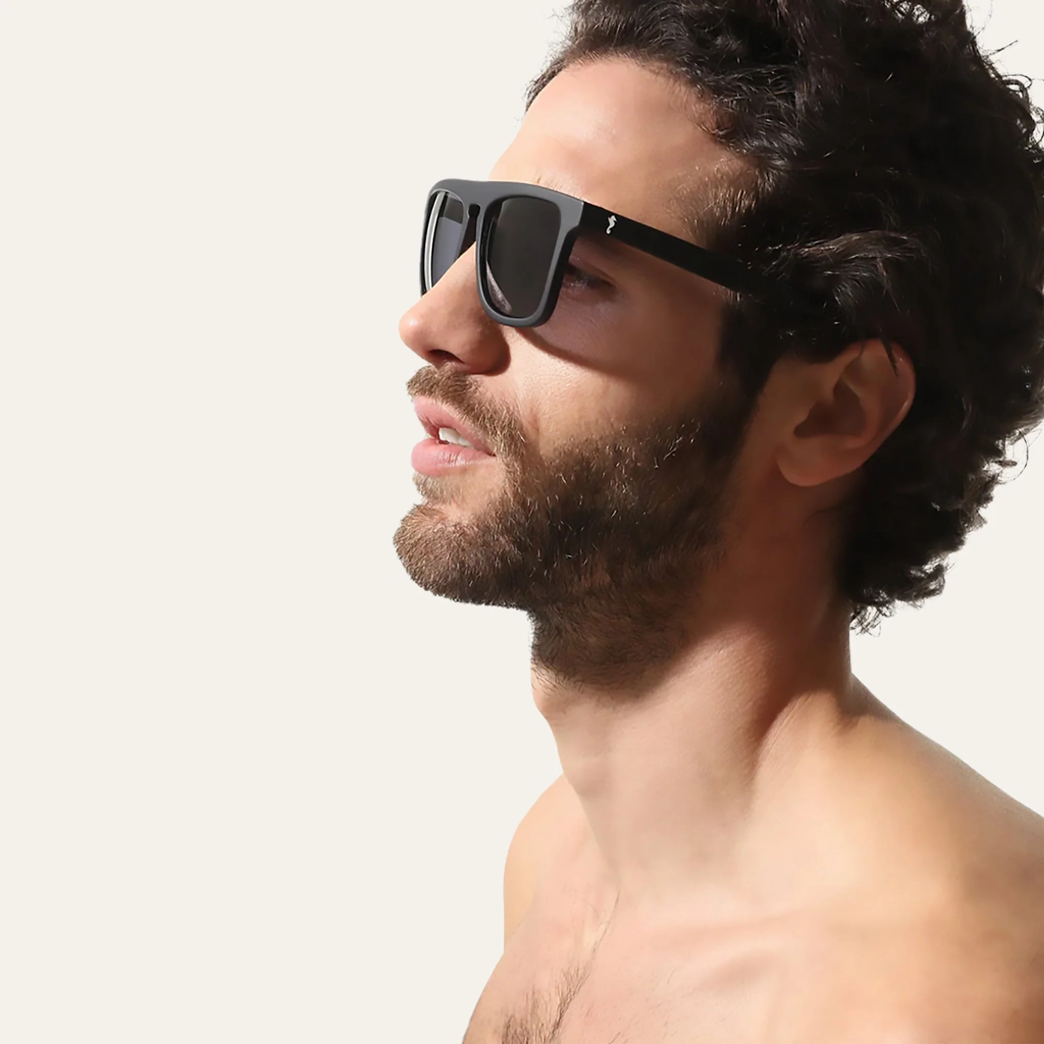 Sunglasses Square Black - - Image 3