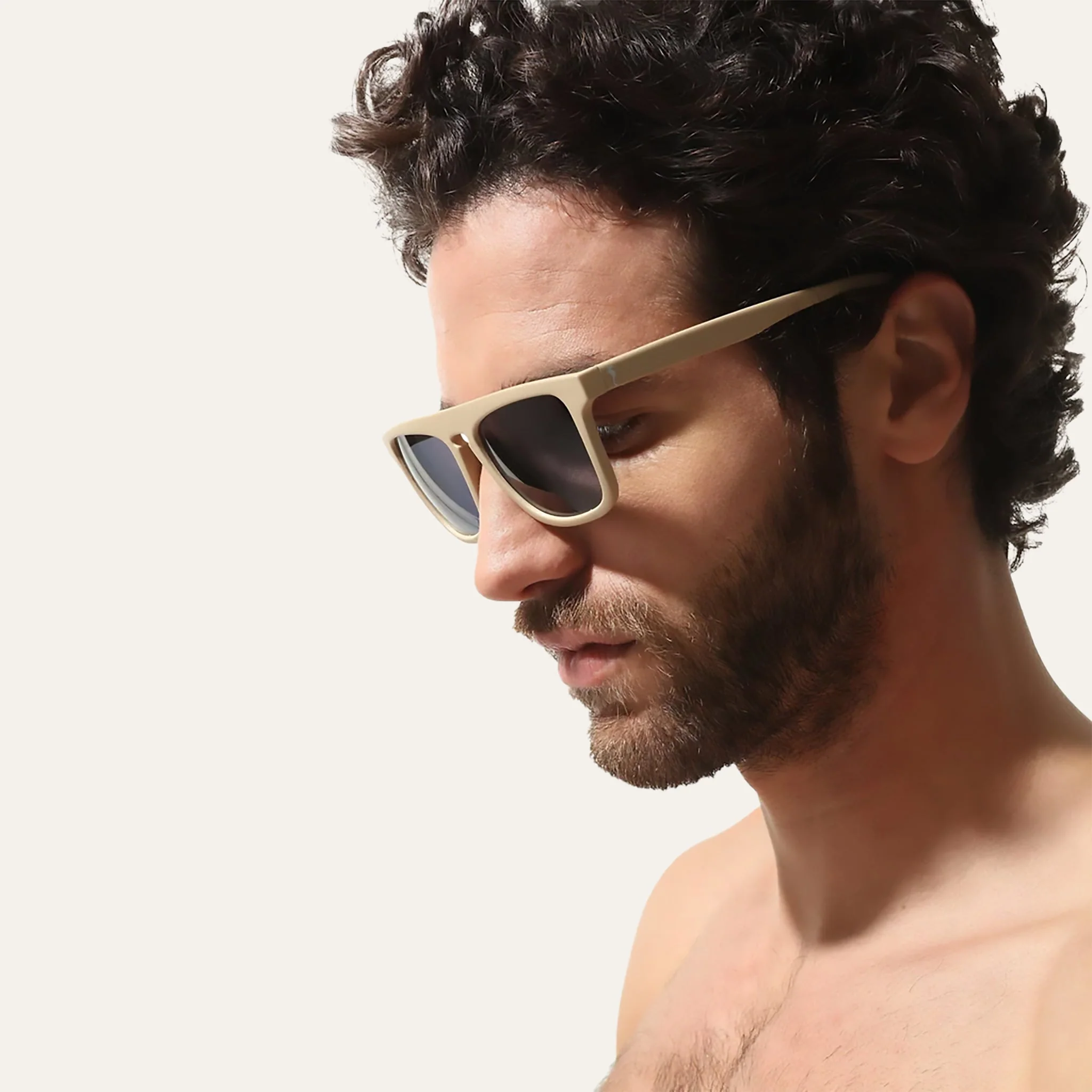 Sunglasses Square Sand - - Image 4