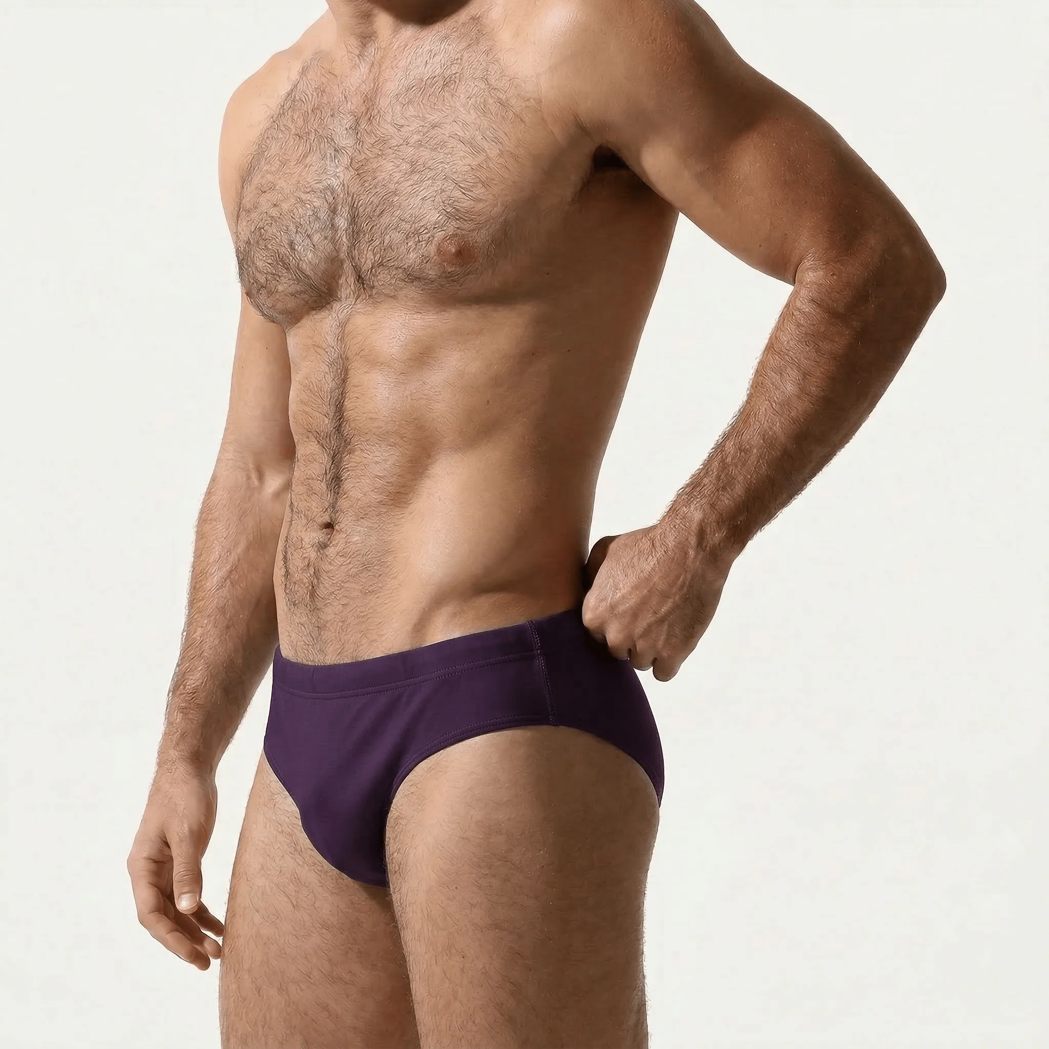 Swim Briefs Burgundy - Image 4