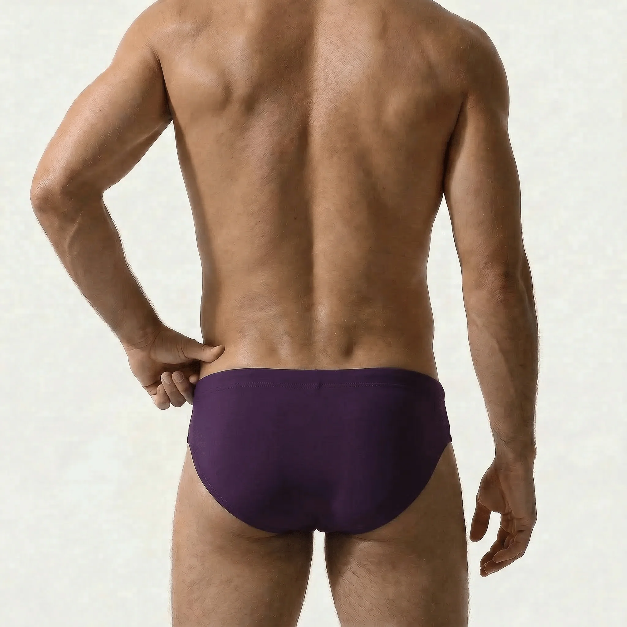 Swim Briefs Burgundy - Image 5