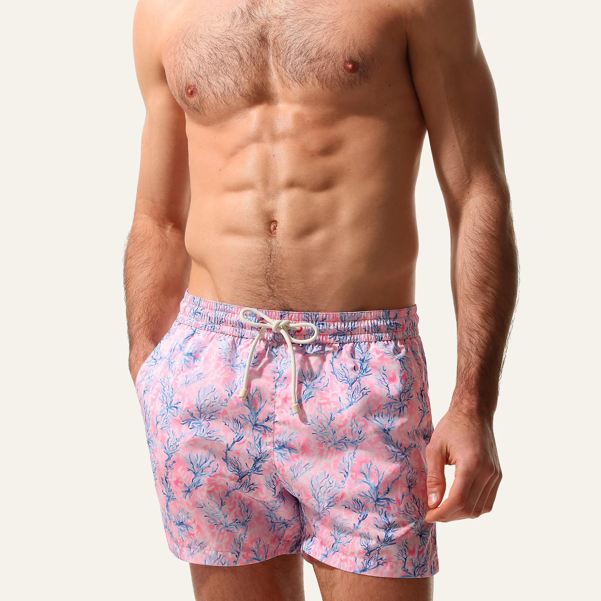 Swim Shorts Coral Pink - - Image 3