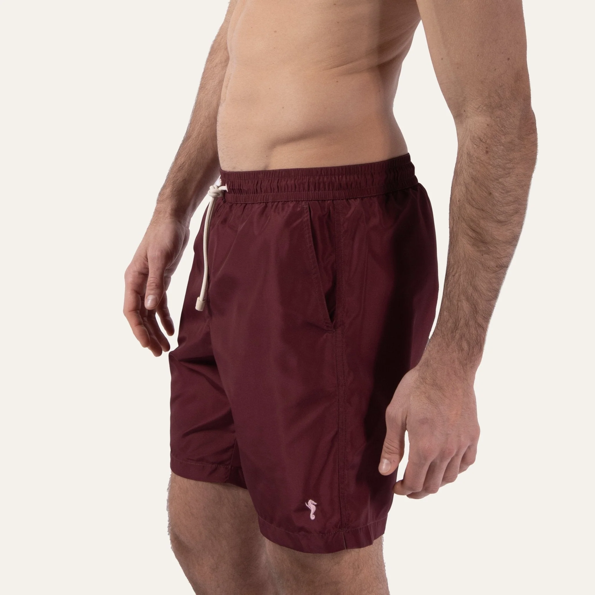 Swim Shorts Long Burgundy - Image 4