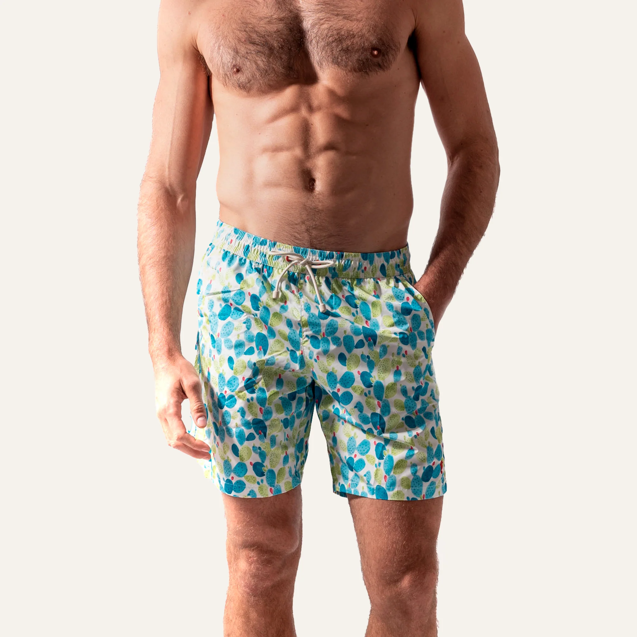 Swim Shorts Long Cactus - - Image 3