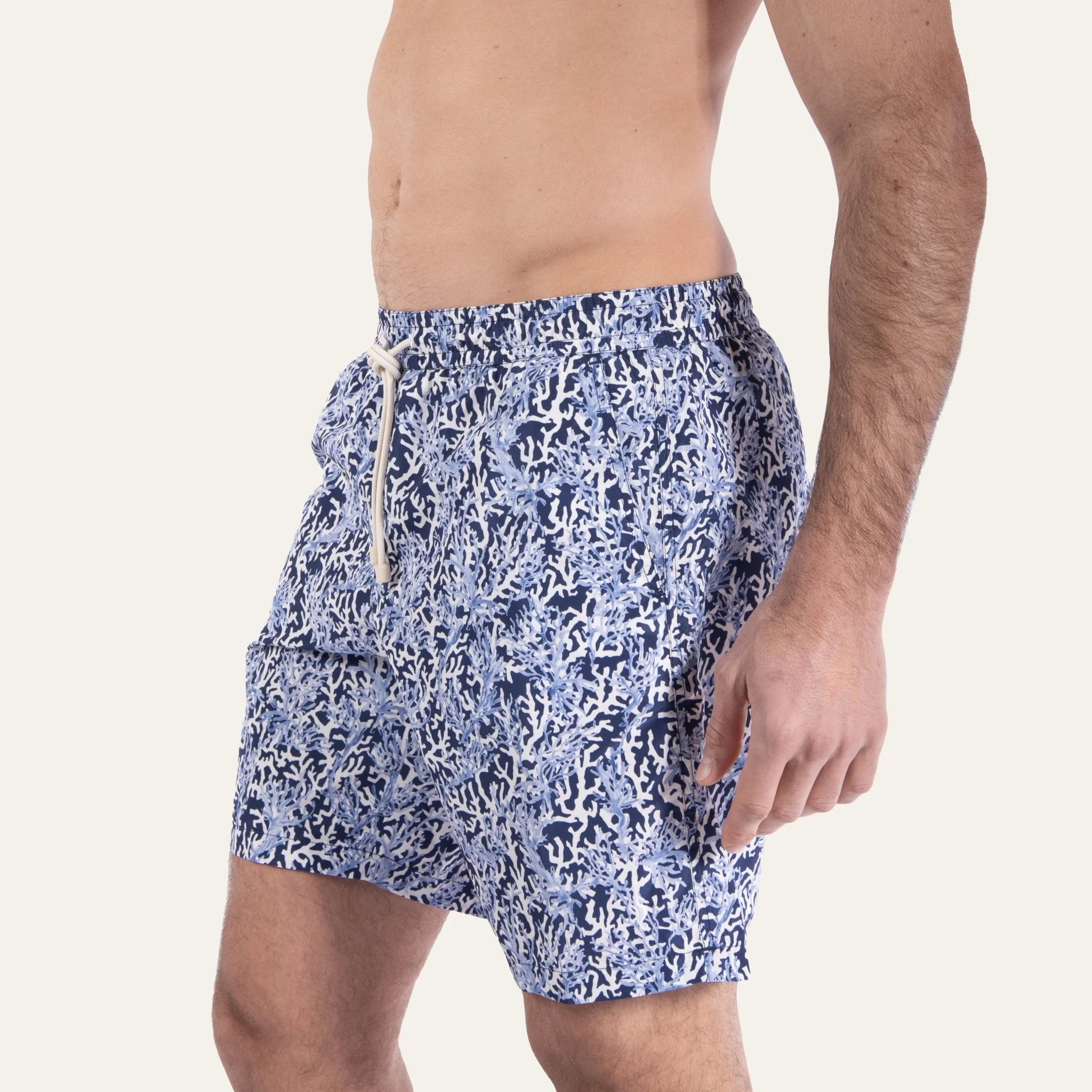 Swim Shorts Long Coral Deep - Image 3