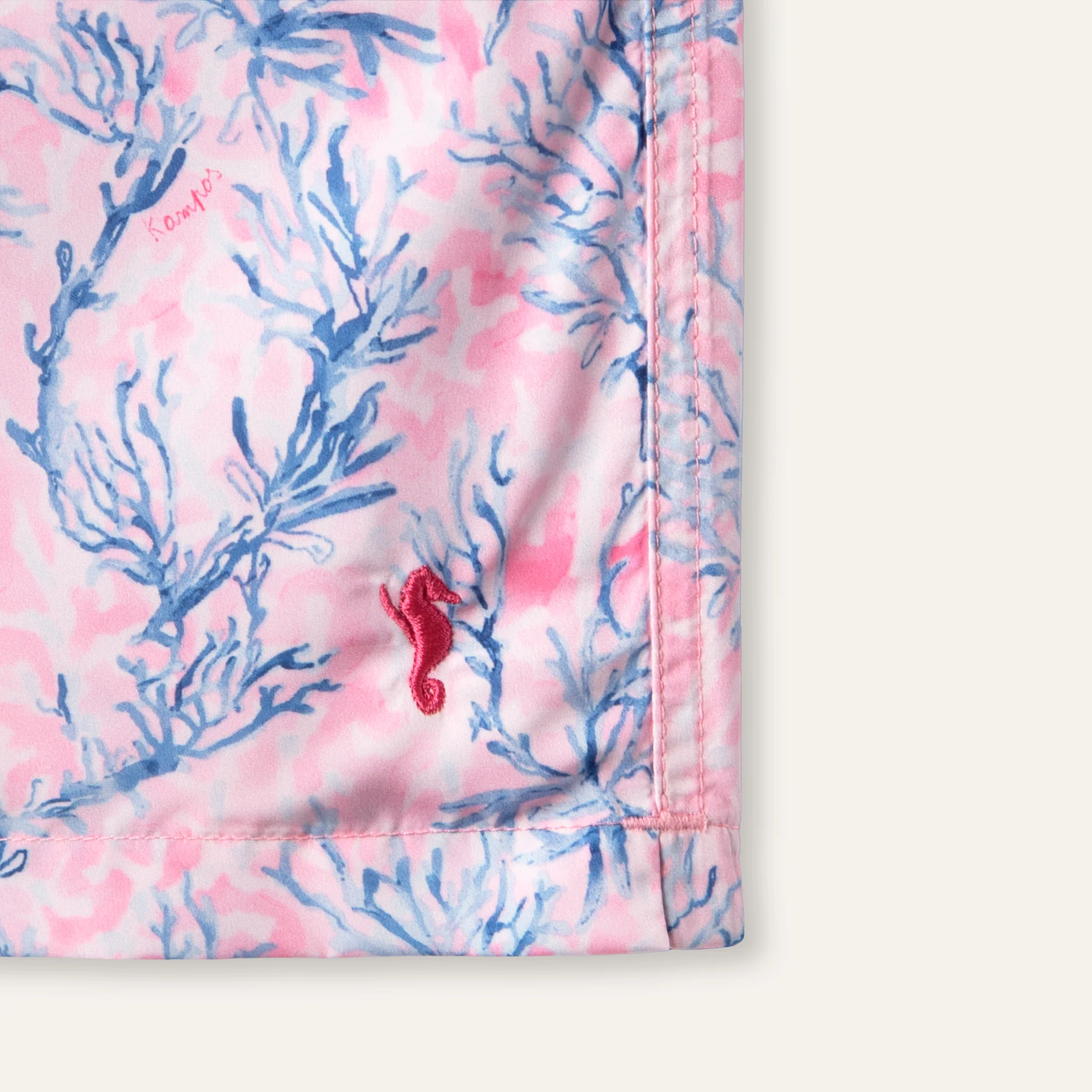 Swim Shorts Long Coral Pink - Image 2