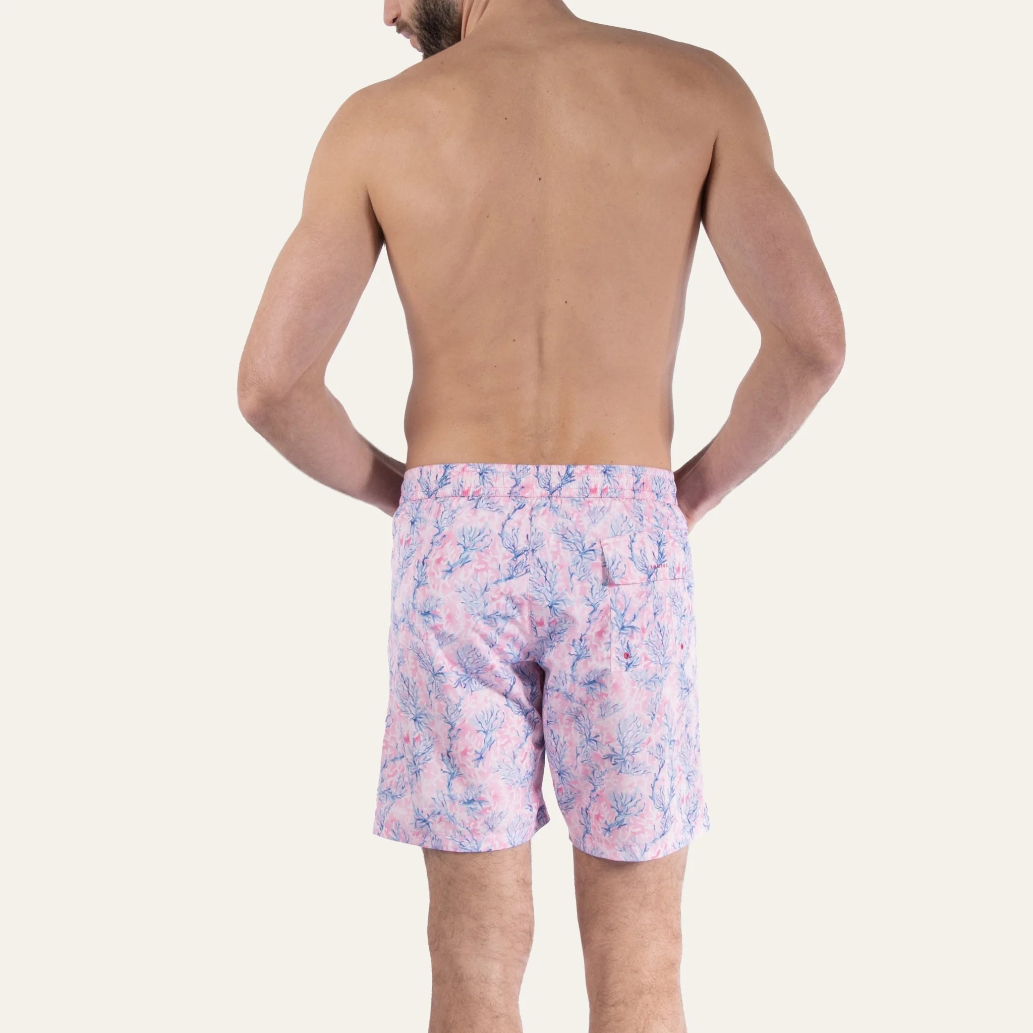 Swim Shorts Long Coral Pink - Image 6