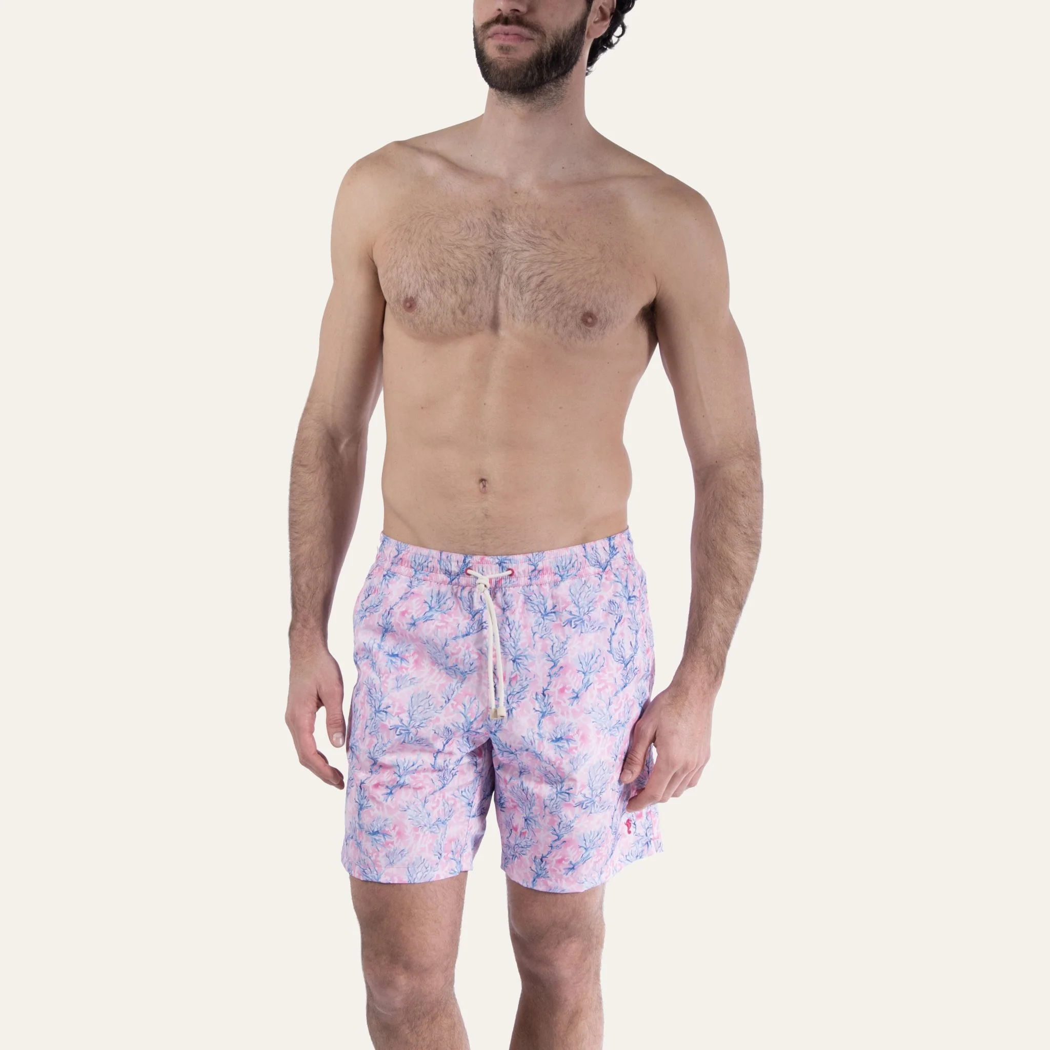 Swim Shorts Long Coral Pink - Image 7