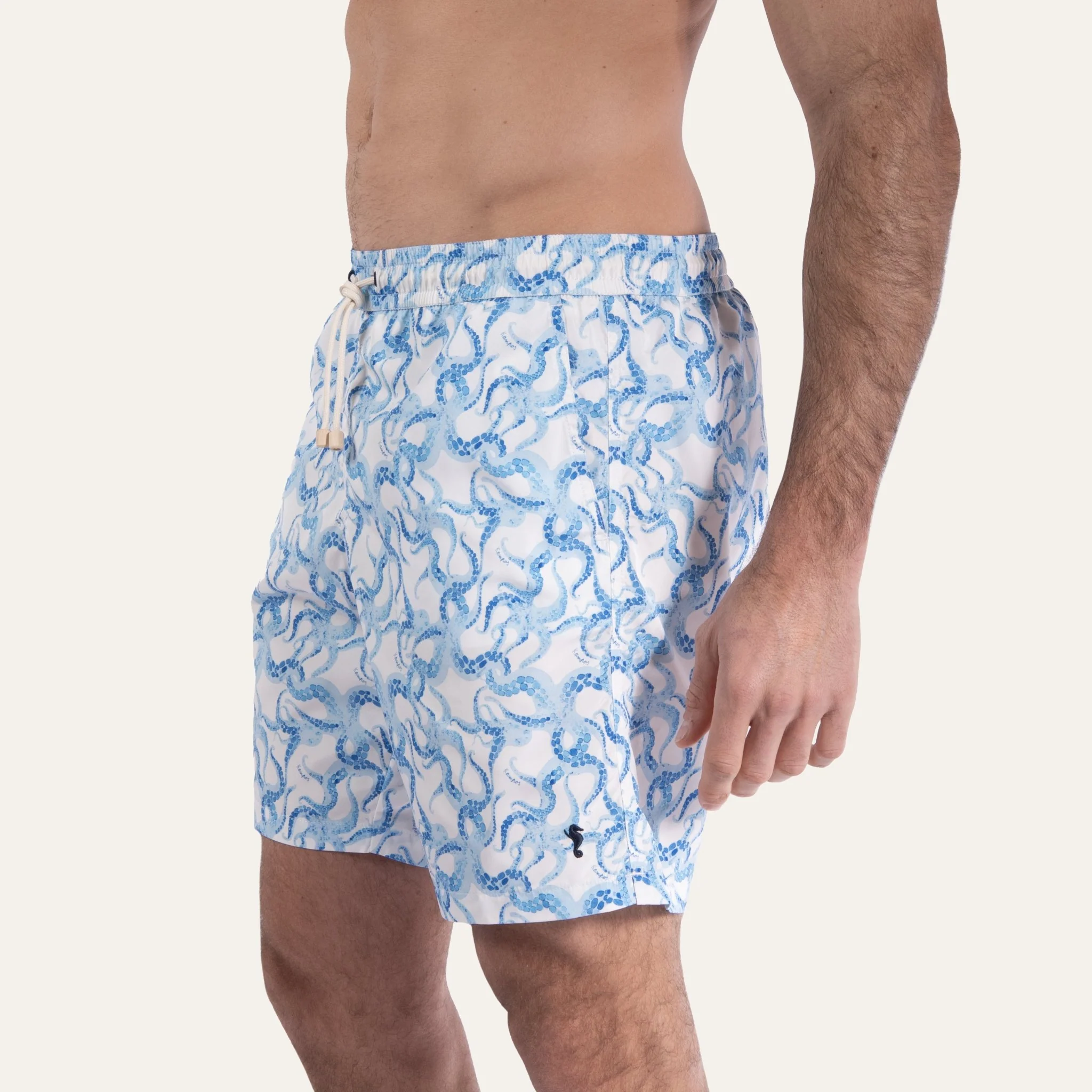 Swim Shorts Long Octopus Navy - Image 3