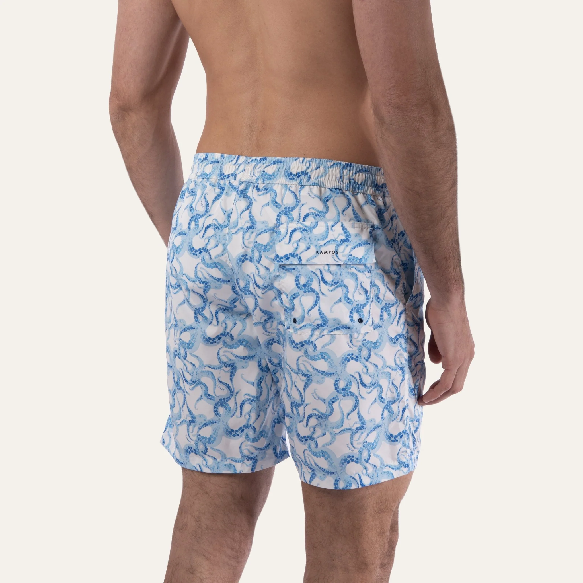 Swim Shorts Long Octopus Navy - Image 4