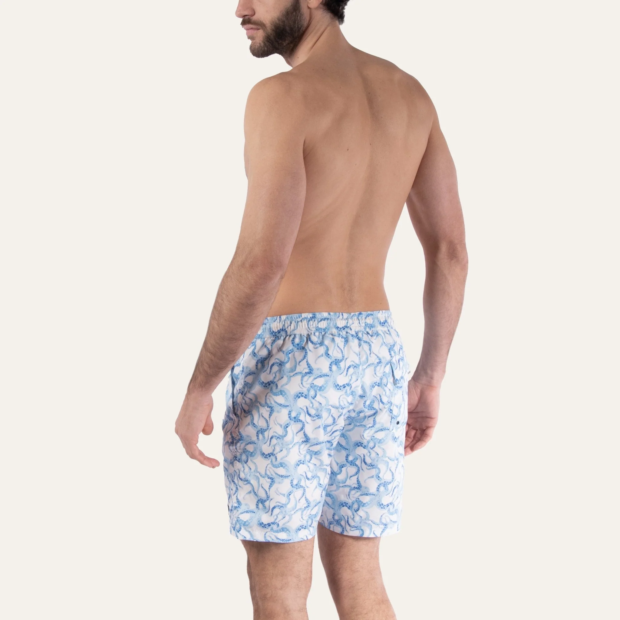 Swim Shorts Long Octopus Navy - Image 6