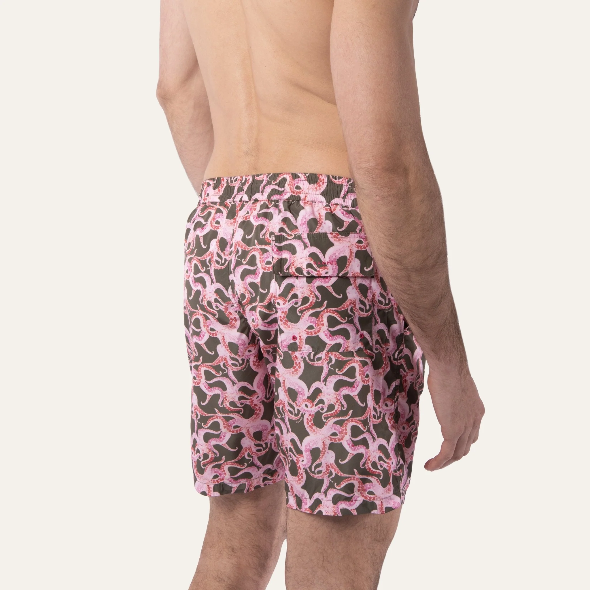 Swim Shorts Long Octopus Olive - Image 4