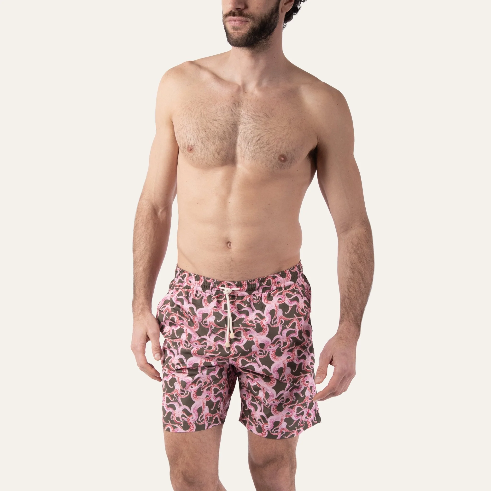 Swim Shorts Long Octopus Olive - Image 6