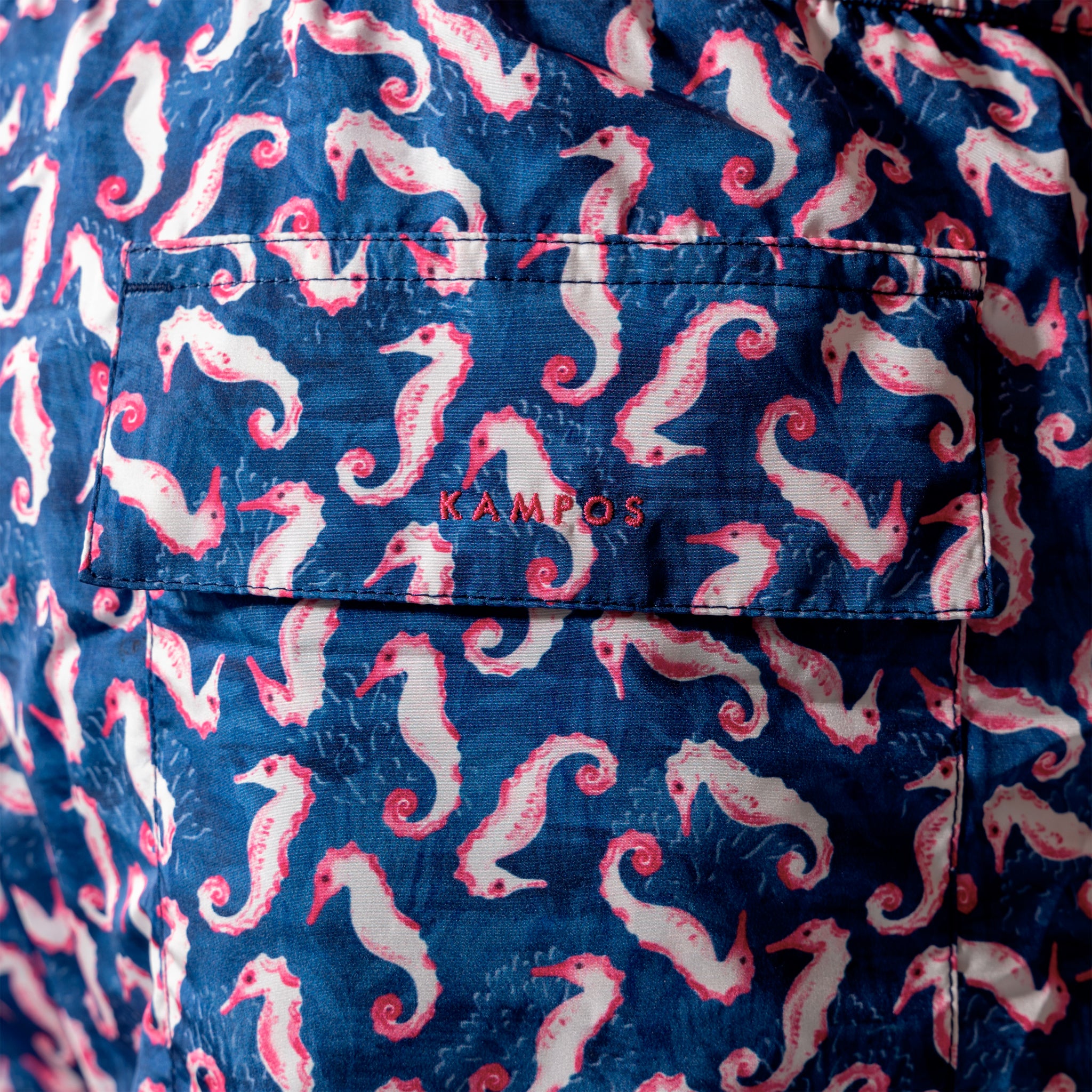 Swim Shorts Long Seahorse Navy - Image 4