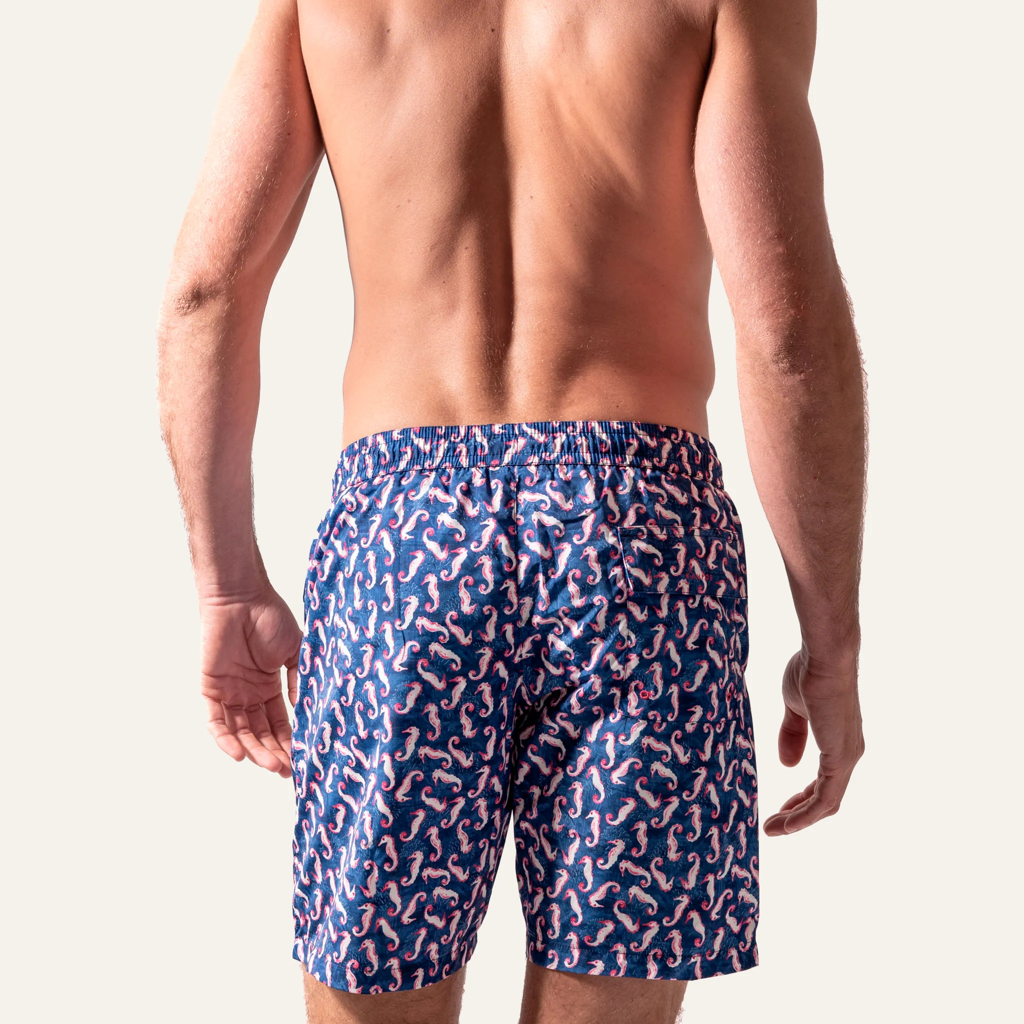 Swim Shorts Long Seahorse Navy - Image 5