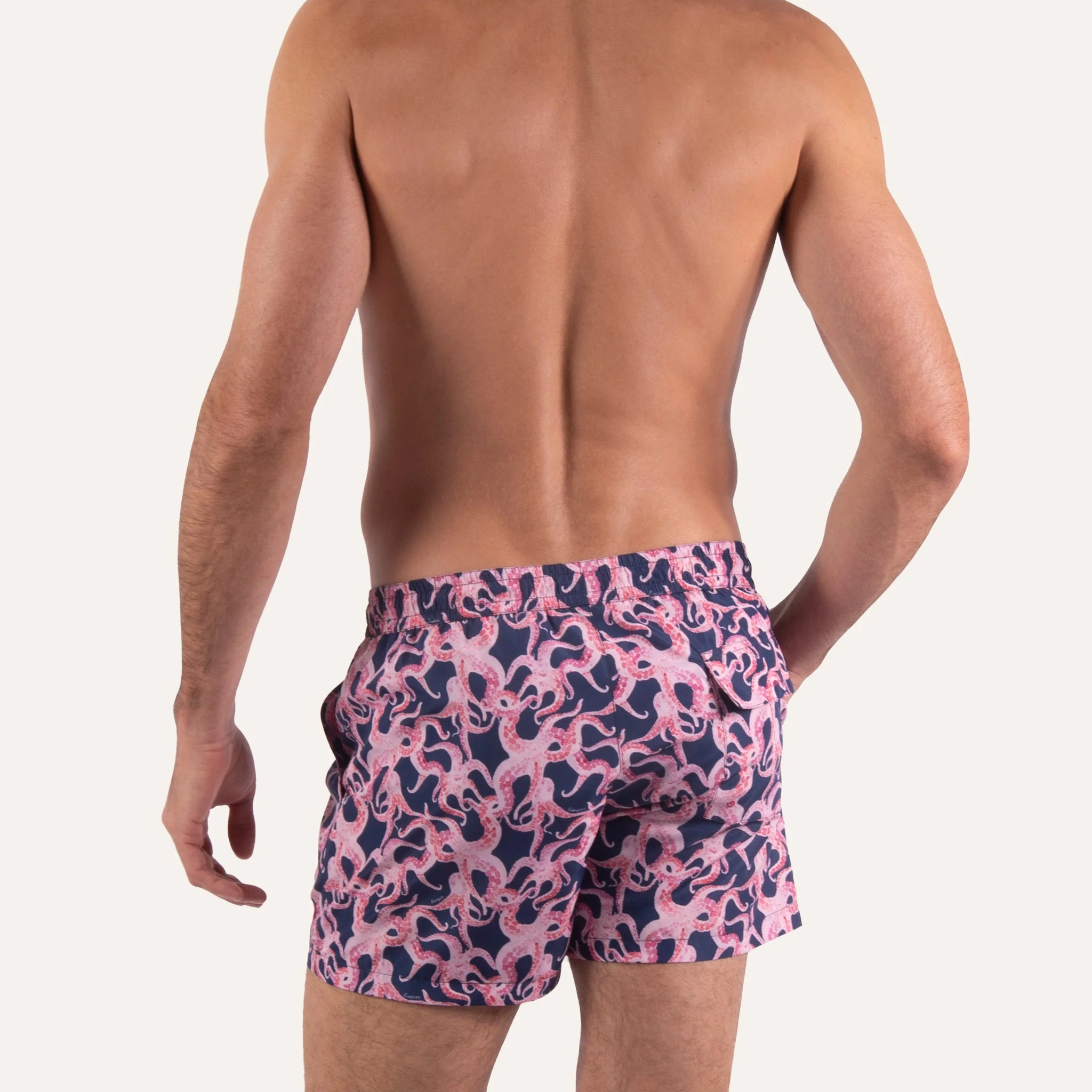 Swim Shorts Octopus Navy/Pink - Image 4