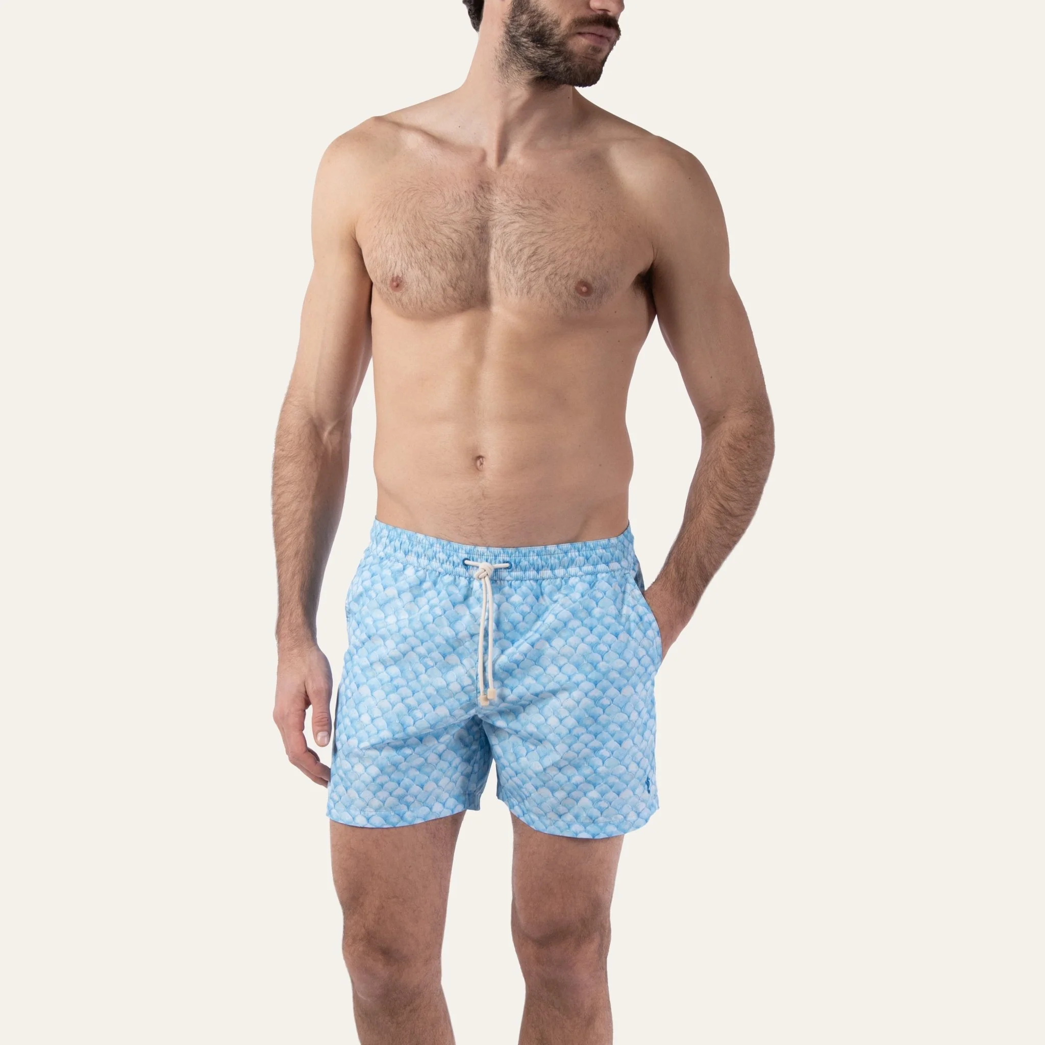 Swim Shorts Scales Turquoise - Image 6