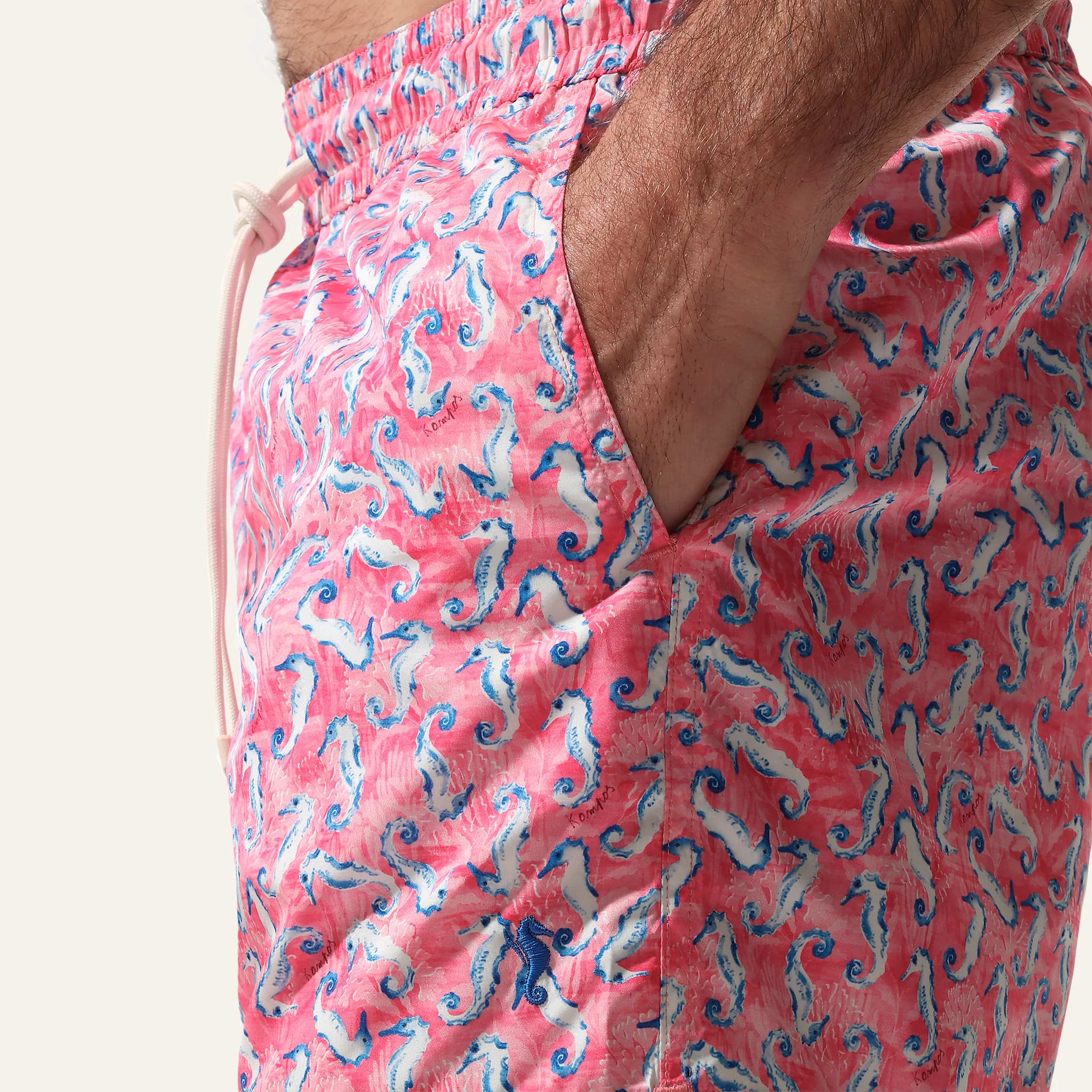 Swim Shorts Seahorse Pink - - Image 3