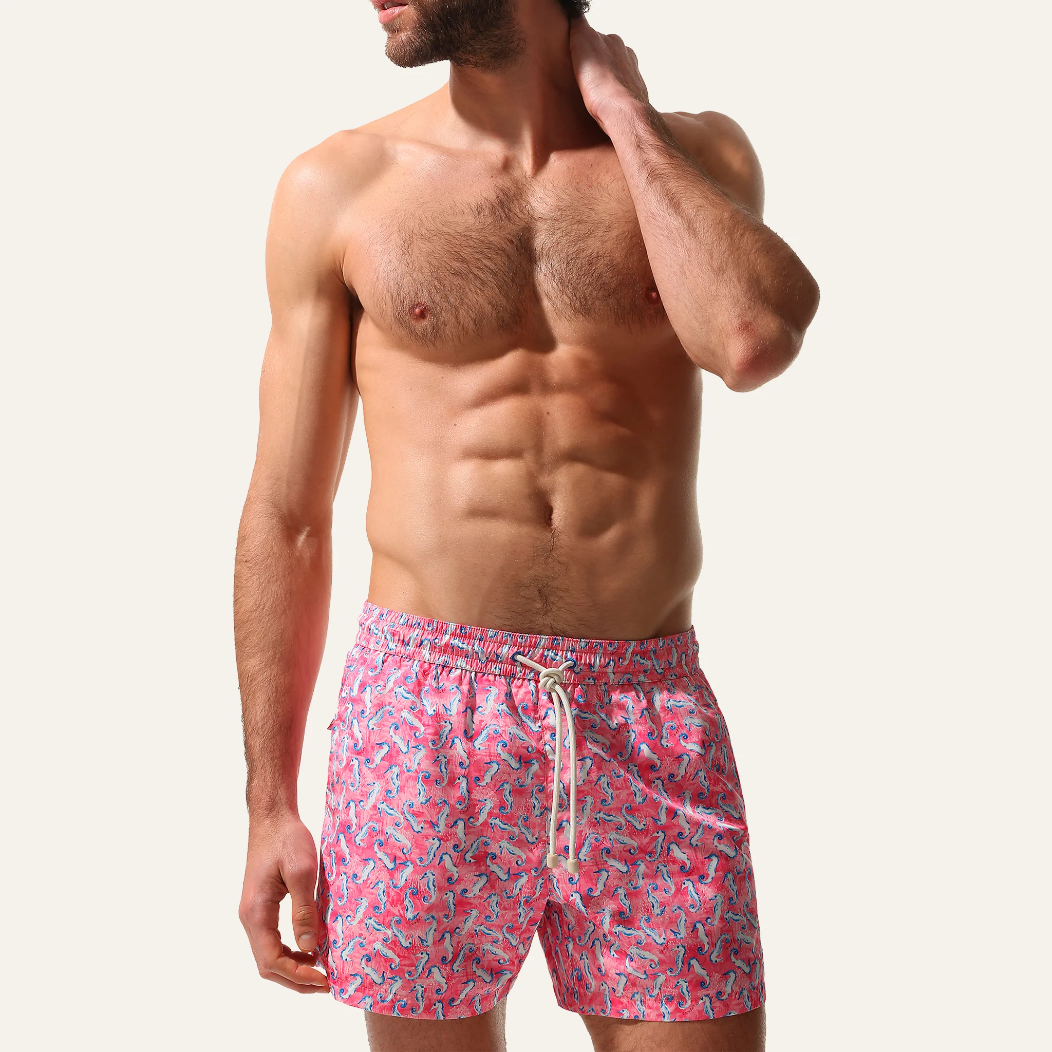 Swim Shorts Seahorse Pink - - Image 5