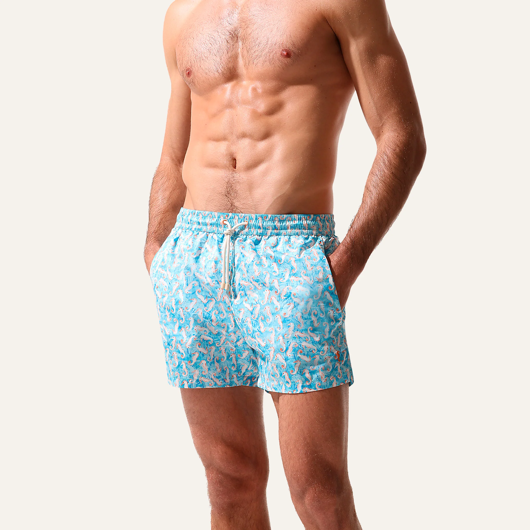 Swim Shorts Seahorse Turquoise - Image 6