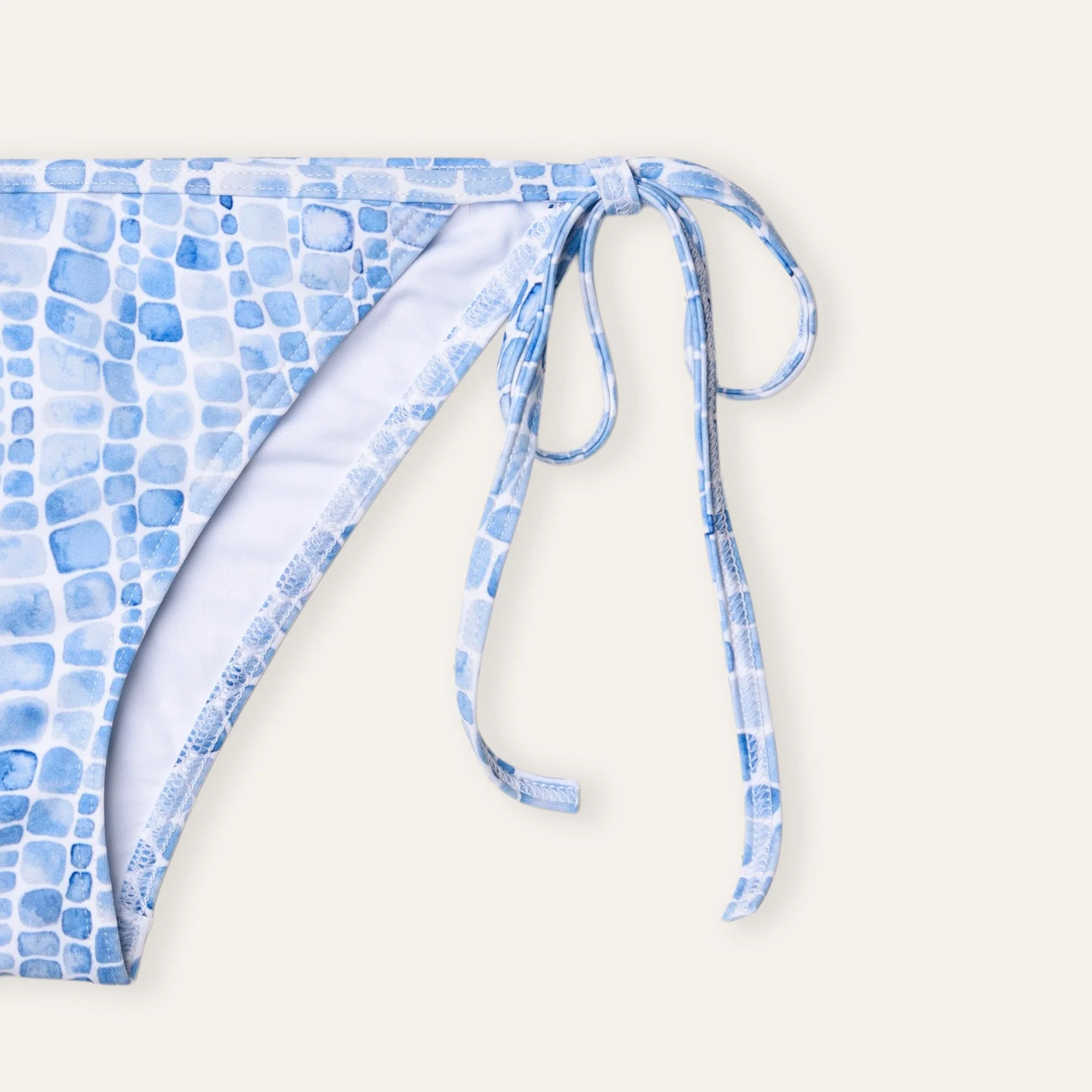 Tie-Side Bikini Whale Skin Navy - Image 7