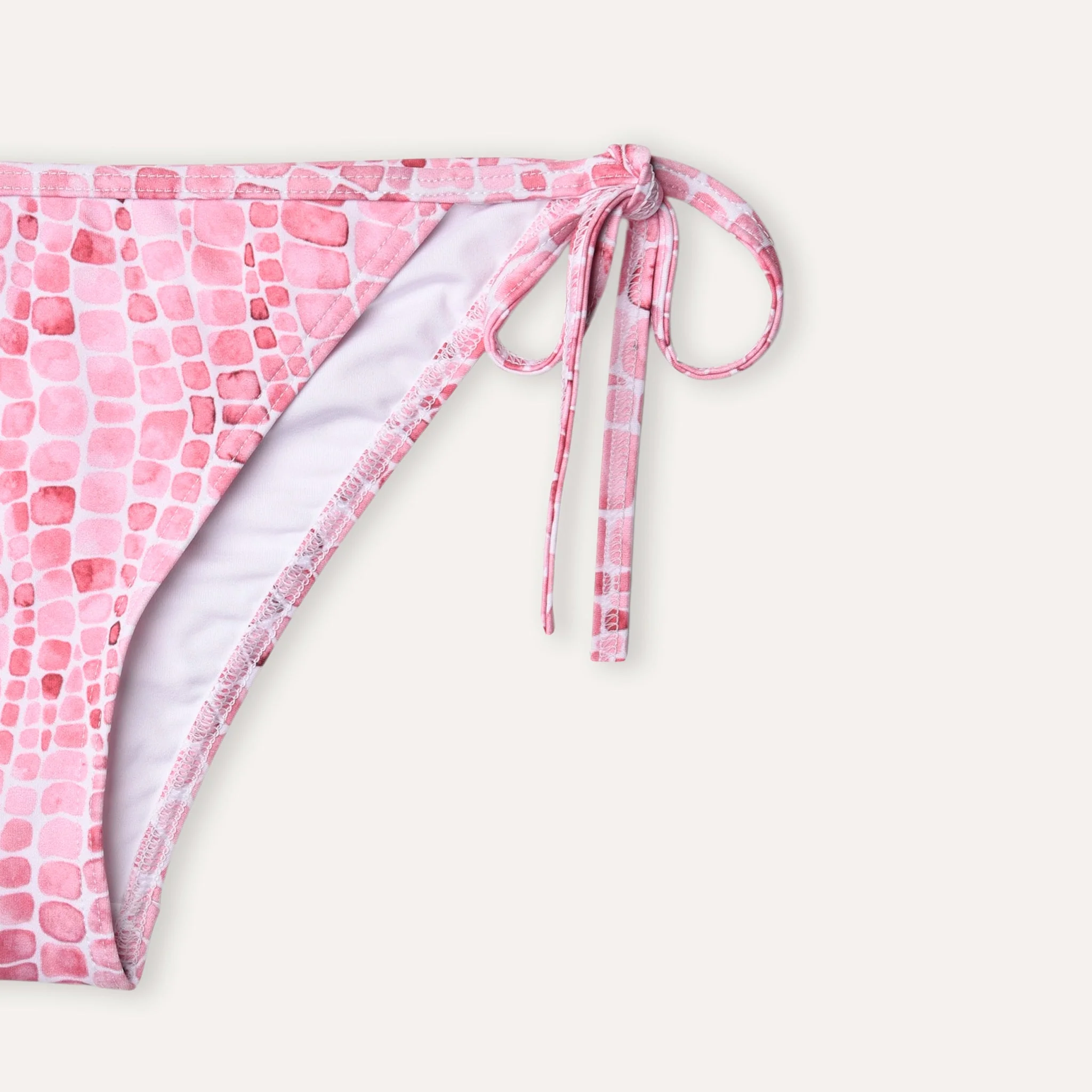 Tie-Side Bikini Whale Skin Pink - Image 7